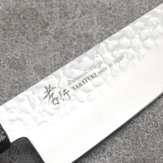 Sakai Takayuki Rinnou VG10 33 Layer Damascus Santoku170mm Red Lacquered Handle - Seisuke Knife