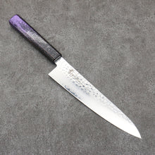  Sakai Takayuki Rinnou VG10 33 Layer Damascus Gyuto210mm Purple LacqueredHandle - Seisuke Knife