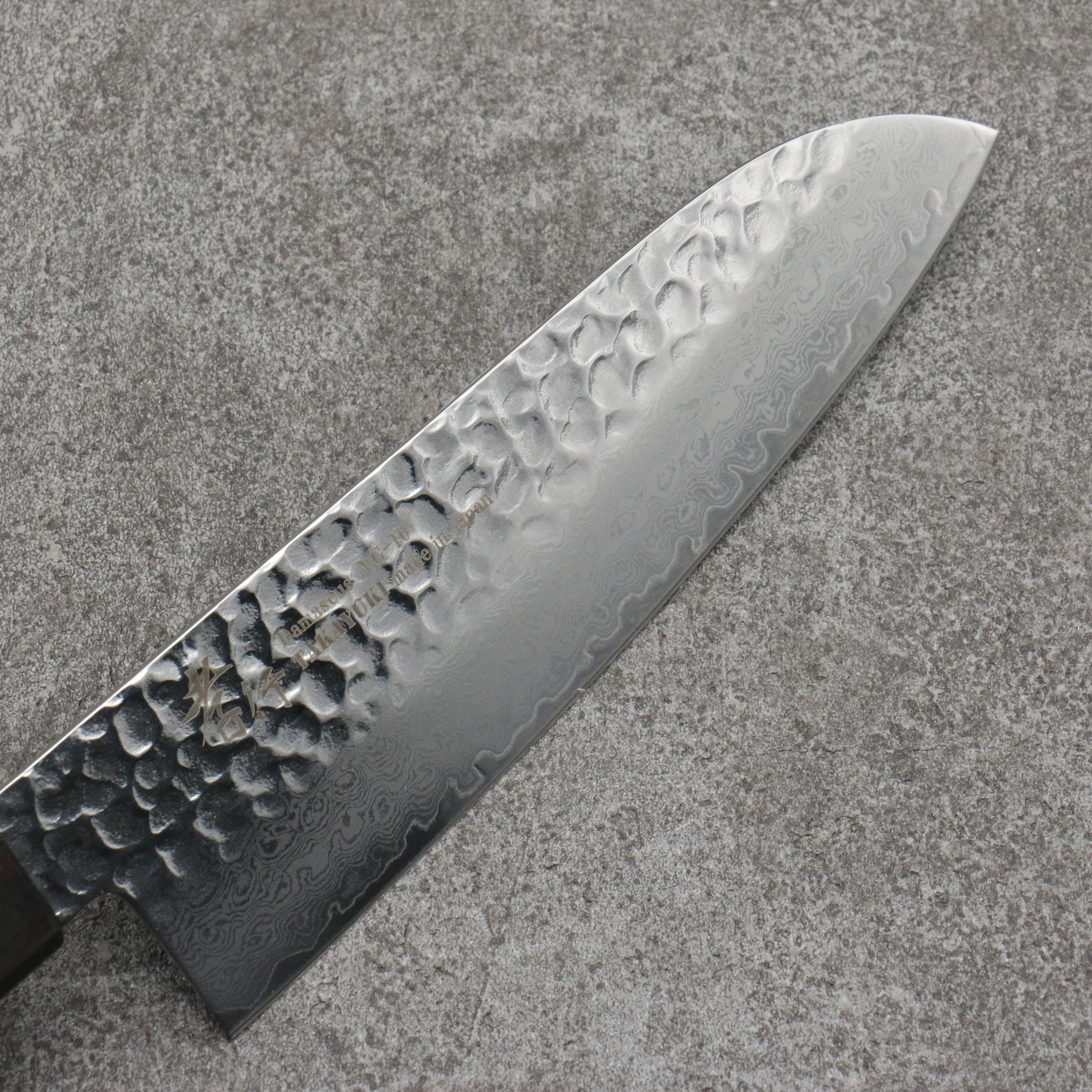 Sakai Takayuki VG10 33 Layer Damascus Santoku170mm Mountain cherry (12 sided) Handle - Seisuke Knife