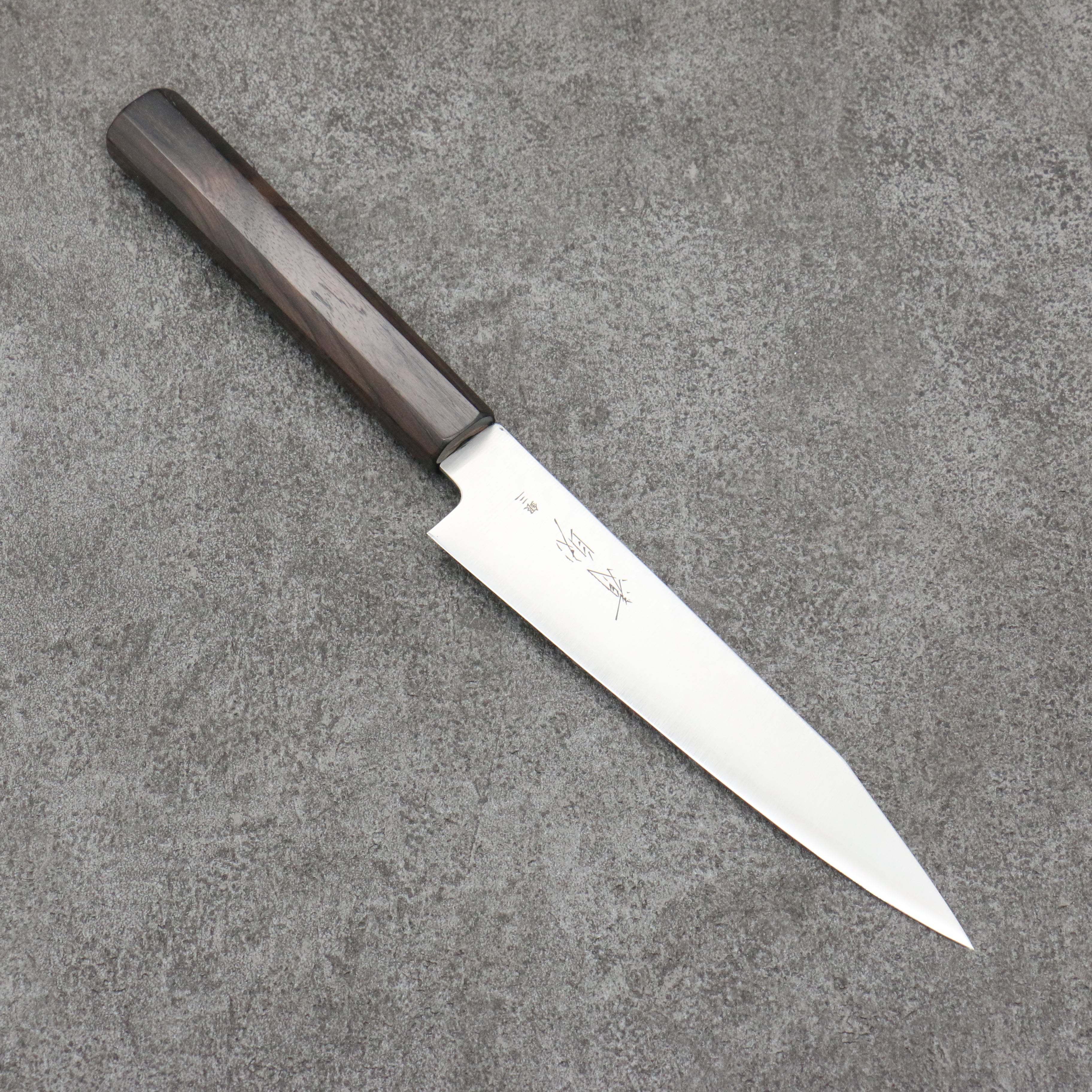 Seisuke Silver Steel No.3 Kiritsuke Petty-Utility 150mm Ebony Wood Handle - Seisuke Knife