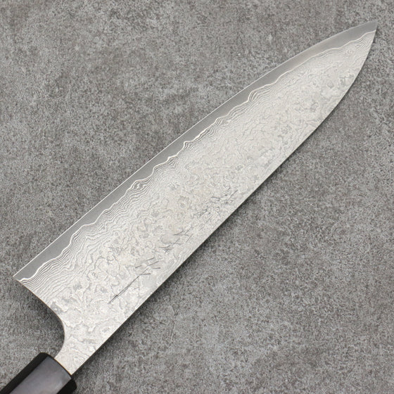 Nao Yamamoto VG10 Black Damascus Gyuto240mm Shitan Handle - Seisuke Knife