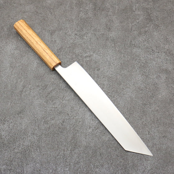 Seisuke Silver Steel No.3 Migaki Polish Finish Kiritsuke Gyuto 240mm White Oak Handle - Seisuke Knife