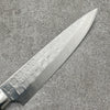 Takeshi Saji VG10 Hammered Damascus Cross Petty-Utility135mm Micarta (Cloud) Handle - Seisuke Knife - Slide 3