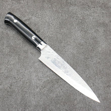  Takeshi Saji VG10 Hammered Damascus Cross Petty-Utility150mm Micarta (Cloud) Handle - Seisuke Knife