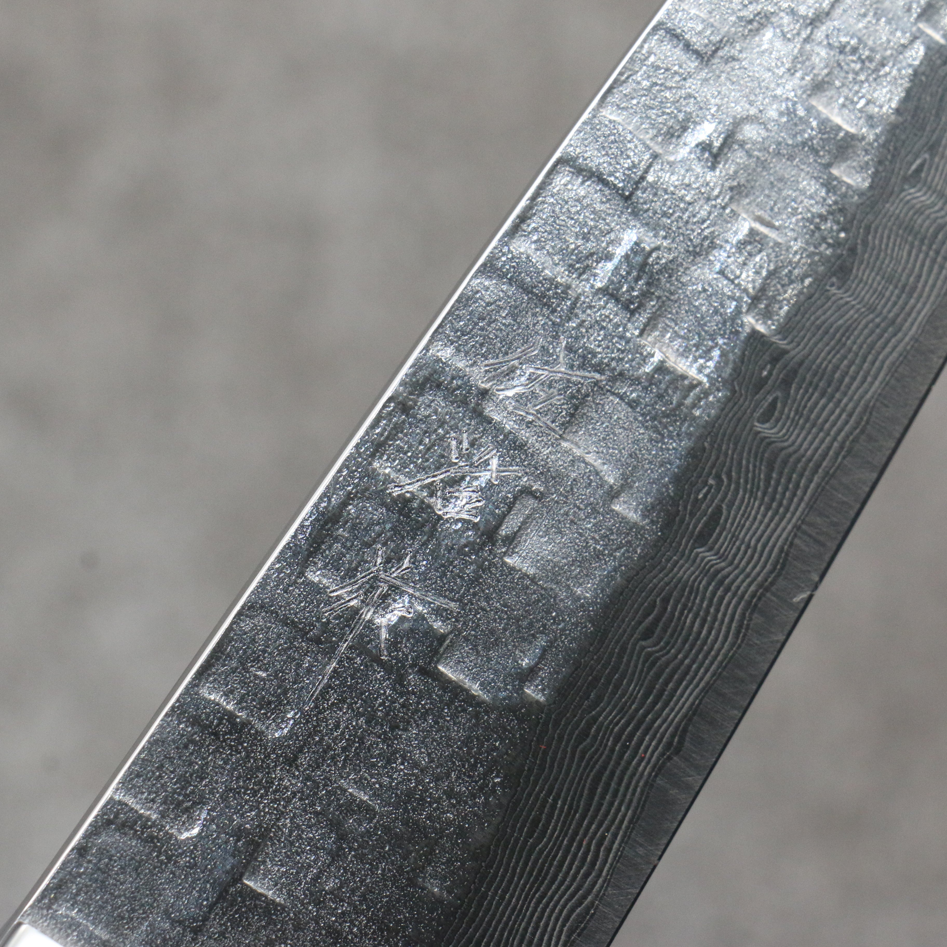 Takeshi Saji VG10 Hammered Damascus Cross Petty-Utility150mm Micarta (Cloud) Handle - Seisuke Knife