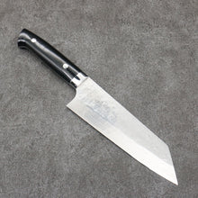  Takeshi Saji VG10 Hammered Damascus Cross Bunka180mm Micarta (Cloud) Handle - Seisuke Knife