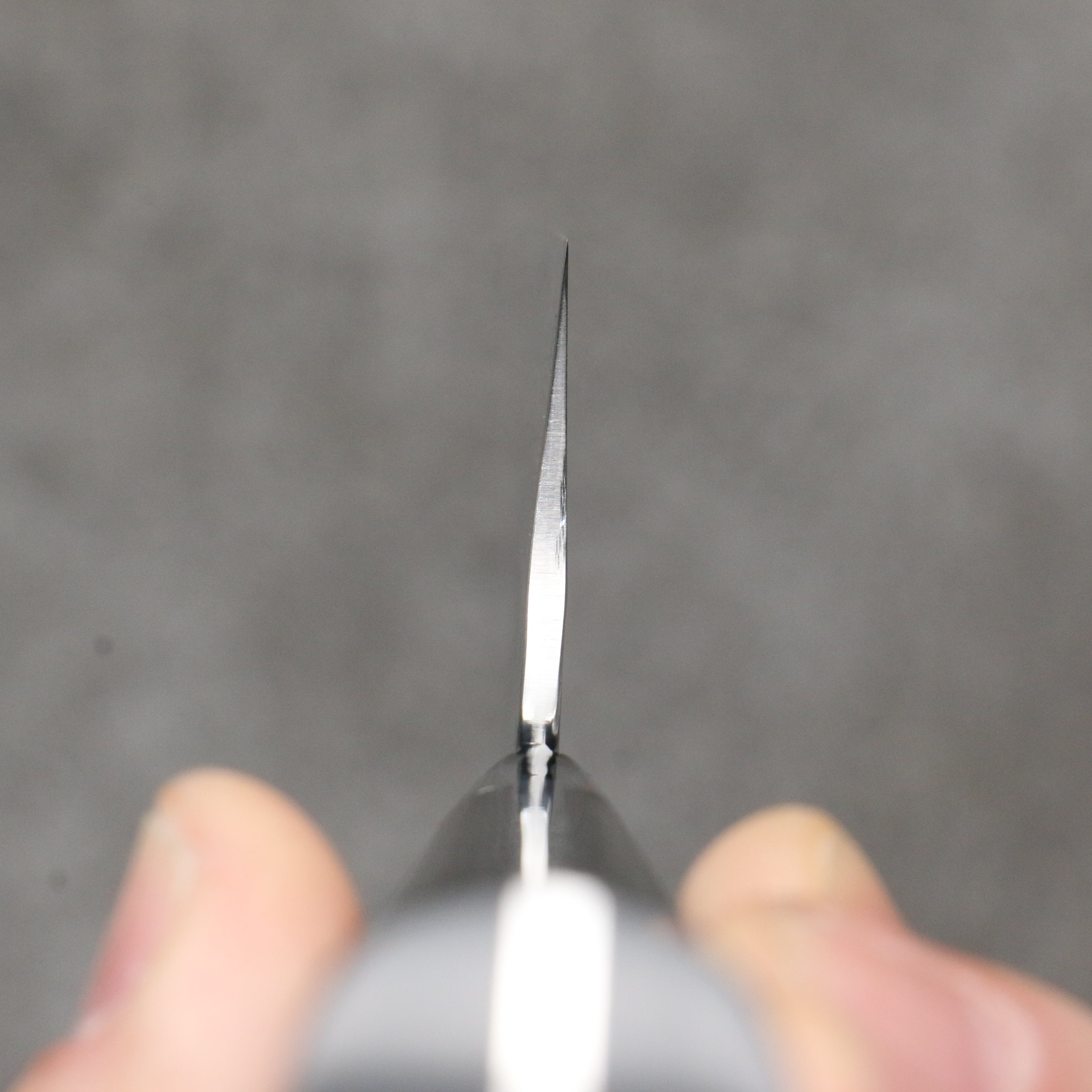 Takeshi Saji VG10 Hammered Damascus Cross Bunka180mm Micarta (Cloud) Handle - Seisuke Knife