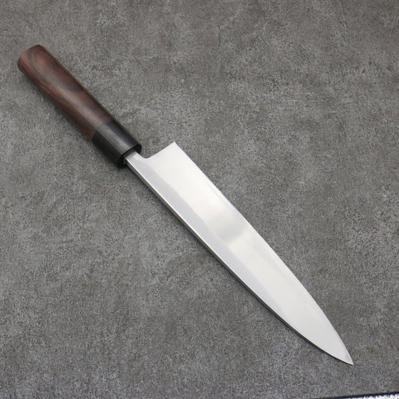 Hideo Kitaoka White Steel No.2 Damascus Mioroshi Deba240mm Shitan Handle - Seisuke Knife