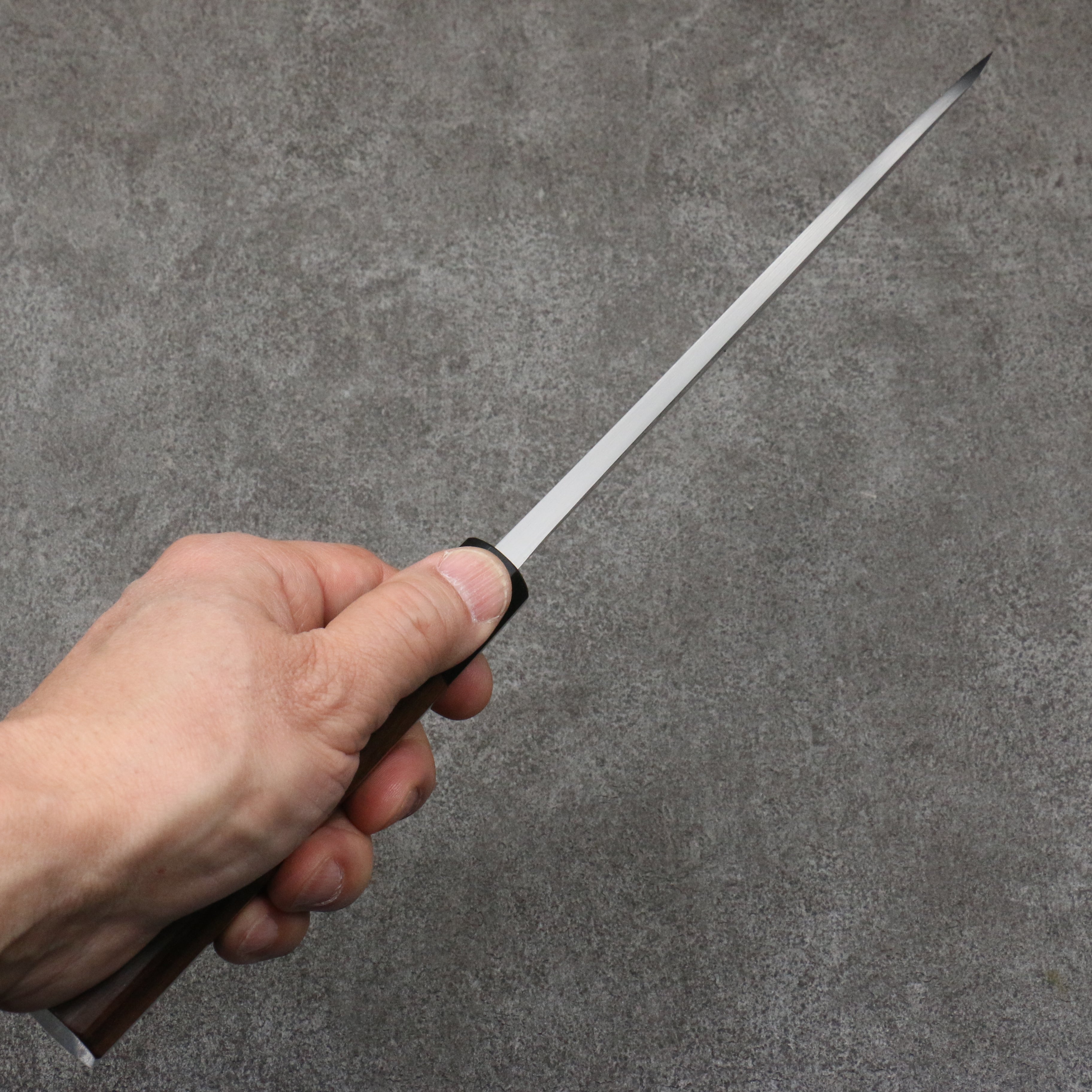 Hideo Kitaoka Blue Steel No.2 Damascus Mioroshi Deba210mm Shitan Handle - Seisuke Knife