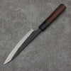 Nao Yamamoto Blue Steel Kurouchi Petty-Utility135mm Shitan (ferrule: Black Pakka wood) Handle - Seisuke Knife