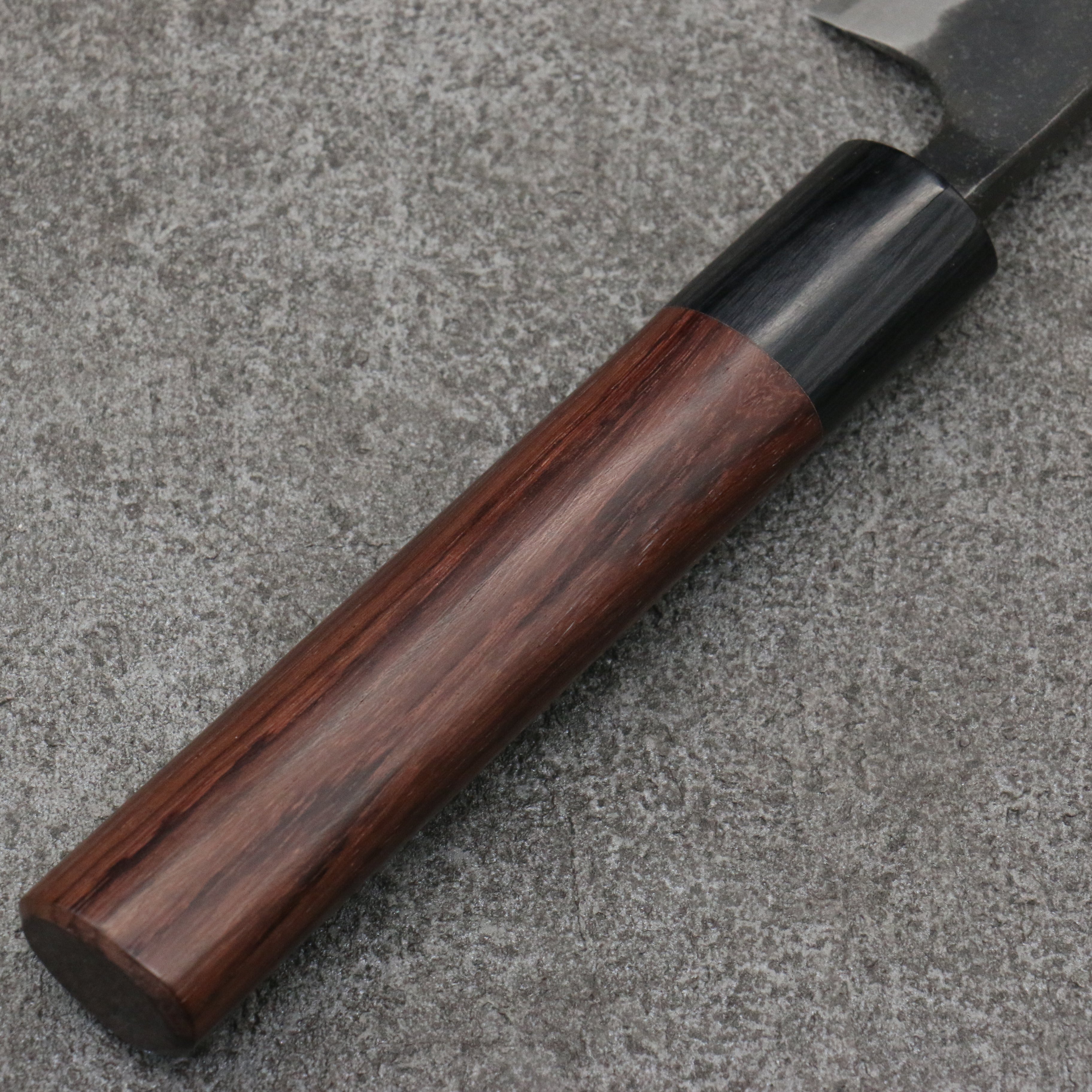 Nao Yamamoto Blue Steel Kurouchi Petty-Utility 160mm Shitan & Black Pakkawood Handle - Seisuke Knife