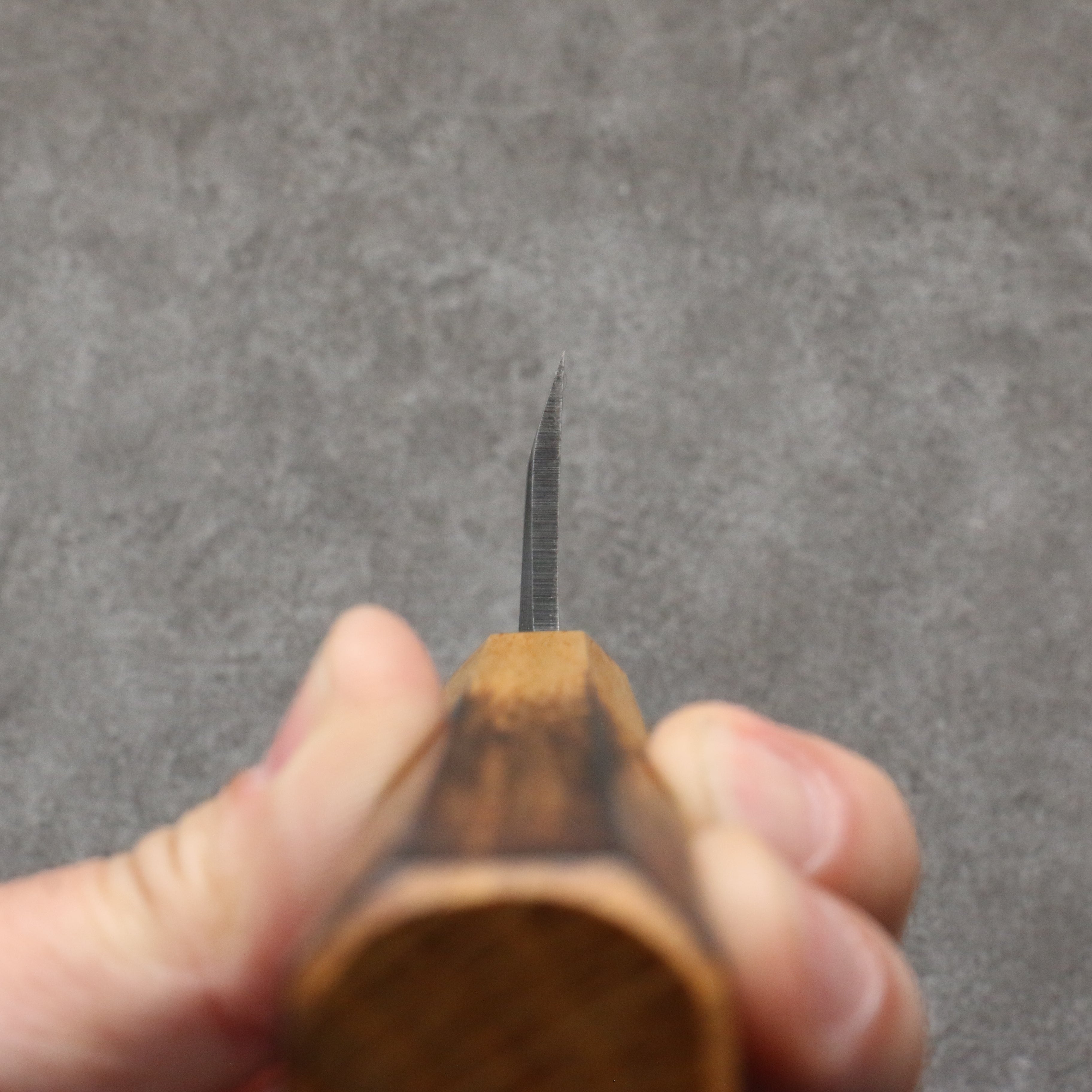 Hideo Kitaoka White Steel No.2 Damascus Mioroshi Deba300mm Burnt Oak Handle - Seisuke Knife