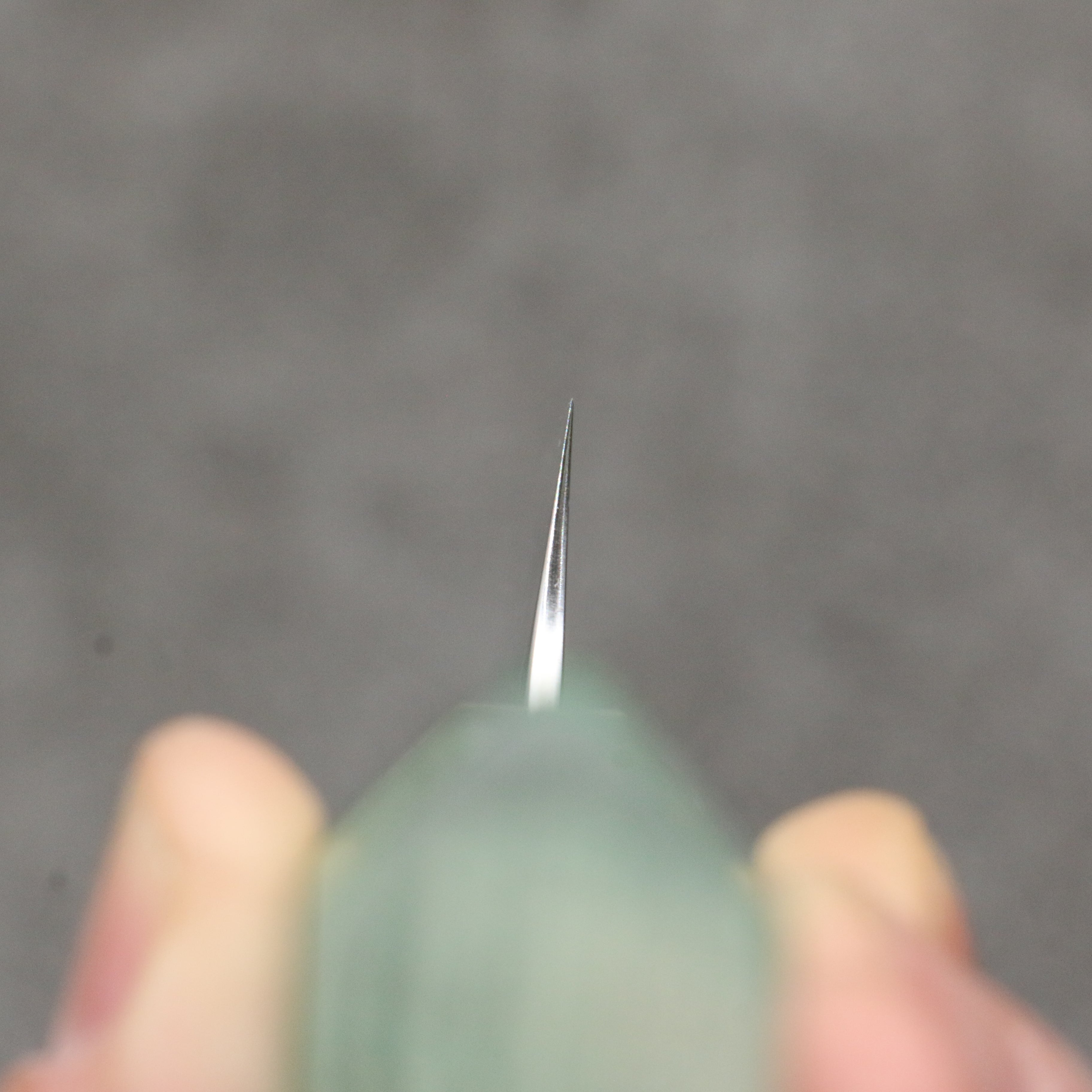Yoshimi Kato Minamo SG2 Hammered Petty-Utility  120mm Western style (green) Handle - Seisuke Knife