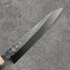 Yoshimi Kato Minamo SG2 Hammered Petty-Utility  150mm Western style (yellow) Handle - Seisuke Knife - Slide 3