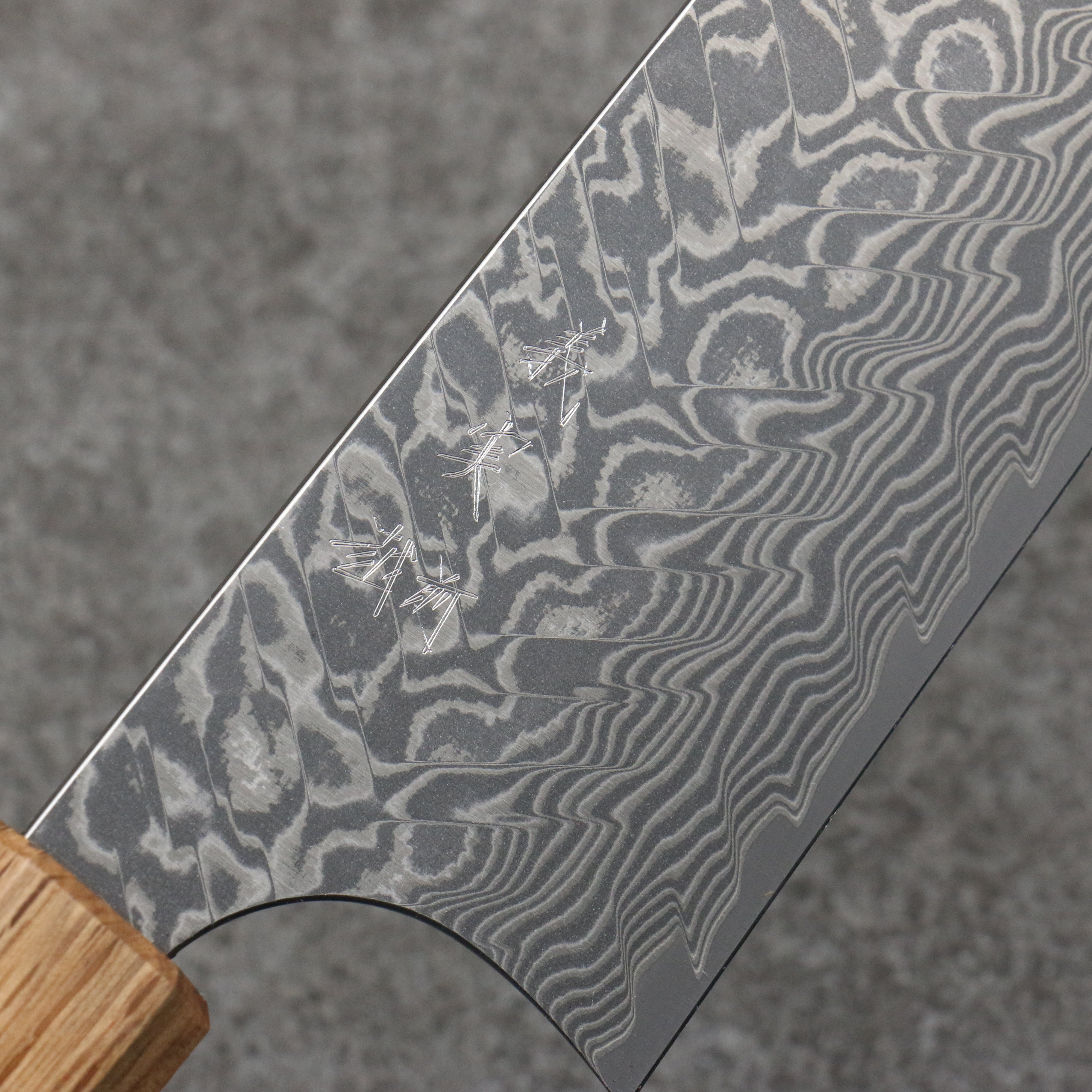 Yoshimi Kato SG2 Black Damascus Gyuto  210mm Padoauk(Turquoise Ring) Handle - Seisuke Knife