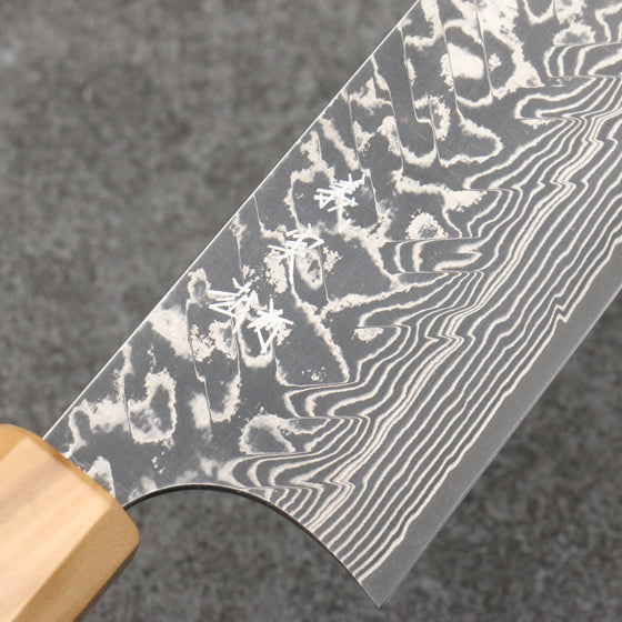 Yoshimi Kato SG2 Black Damascus Gyuto  210mm Olive Tree and Resin Handle - Seisuke Knife