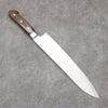 Seisuke Nami AUS10 Mirrored Finish Damascus Gyuto  240mm Brown Pakka wood Handle - Seisuke Knife