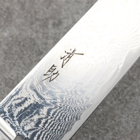 Seisuke Nami AUS10 Mirrored Finish Damascus Gyuto  240mm Black Pakka wood Handle - Seisuke Knife