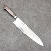 Seisuke Kagami2 AUS10 Mirrored Finish Damascus Gyuto  210mm Brown Pakka wood Handle - Seisuke Knife