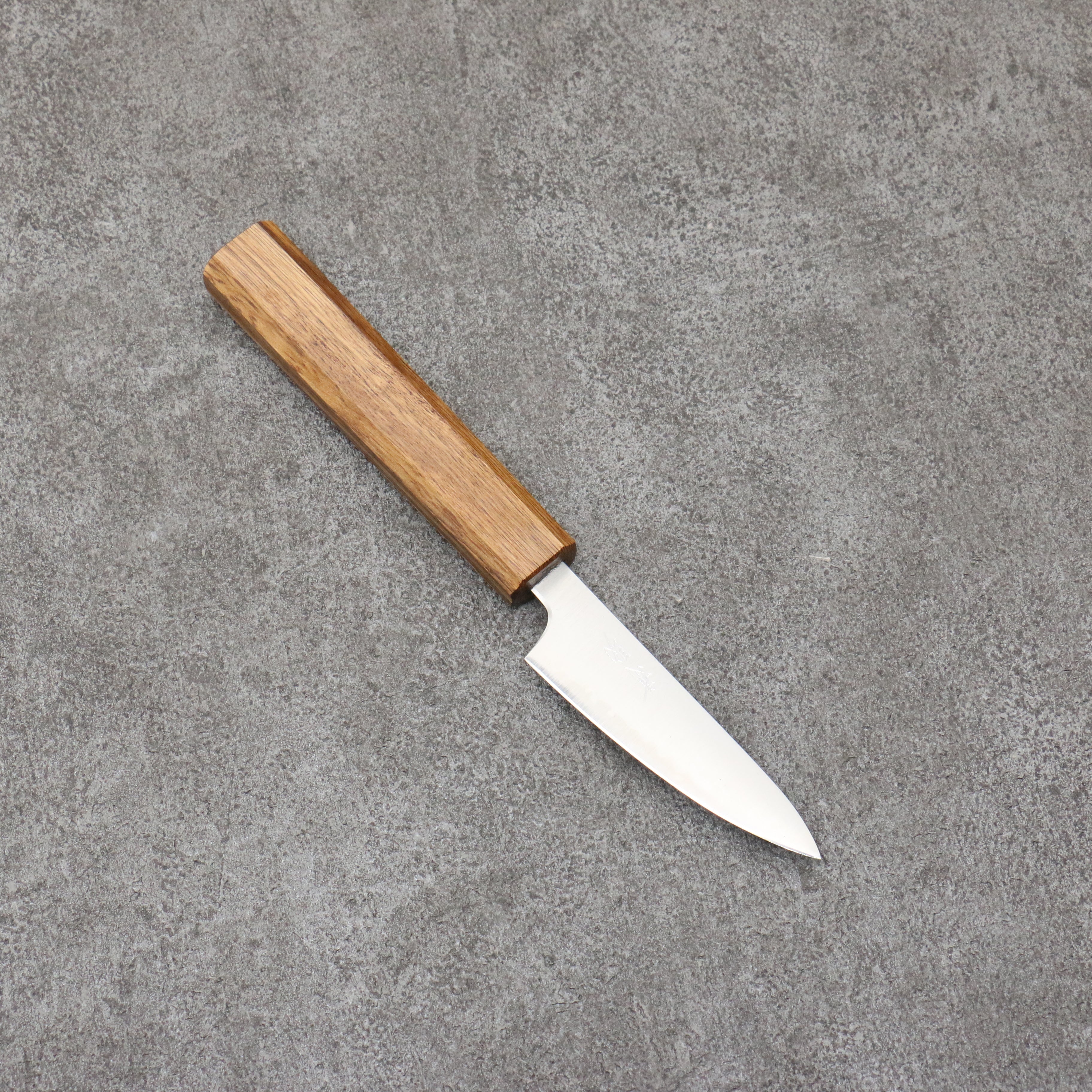 Seisuke Silver Steel No.3 Migaki Paring 80mm White Oak Handle - Seisuke Knife
