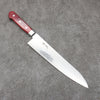 Seisuke Kagami2 AUS10 Mirrored Finish Damascus Gyuto  240mm Red Pakka wood Handle - Seisuke Knife