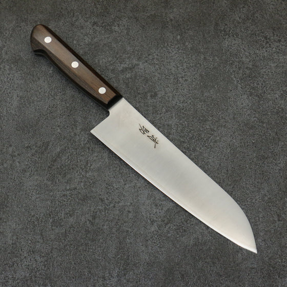 Seisuke SLD Migaki Polish Finish Santoku  180mm Brown Pakka wood Handle - Seisuke Knife