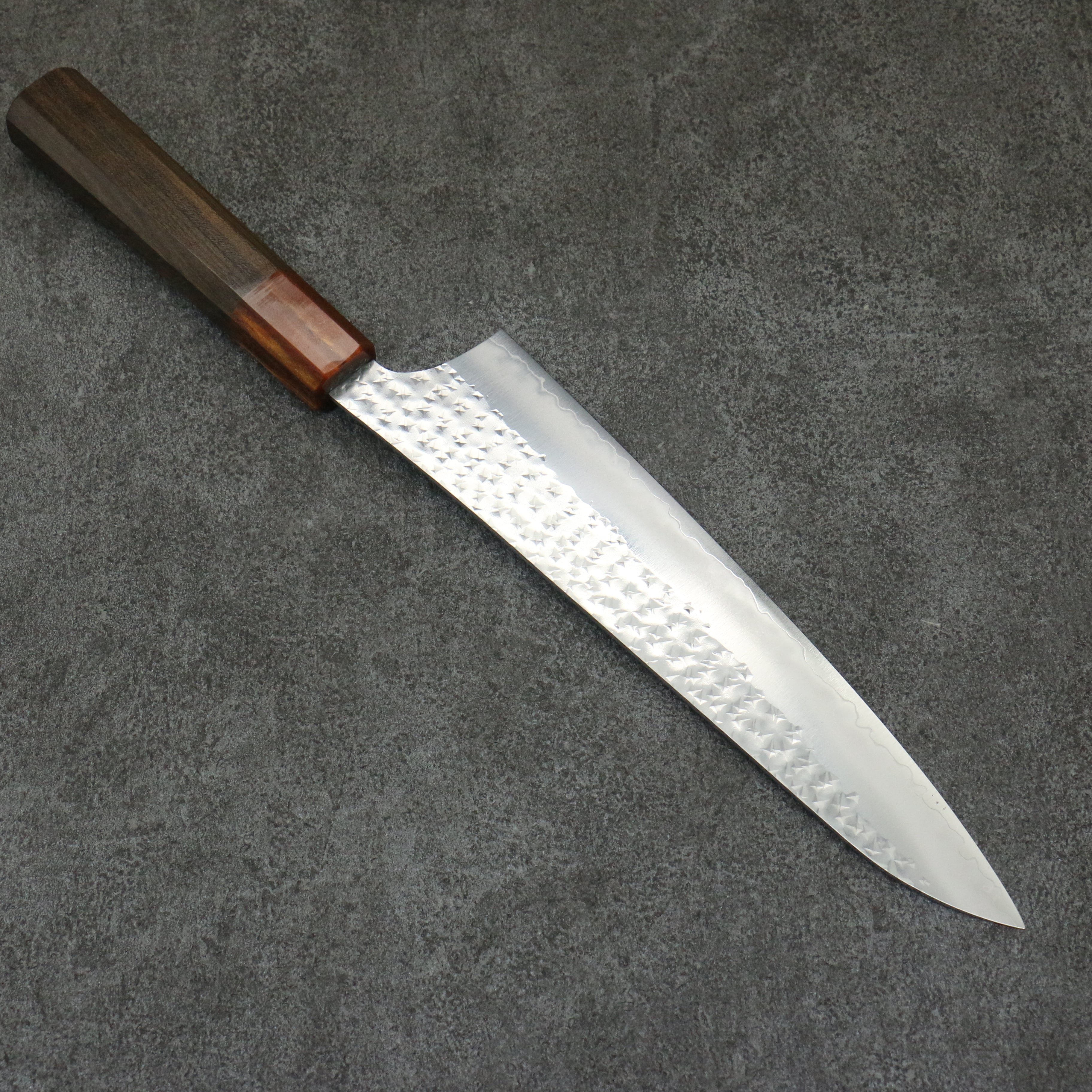 Yu Kurosaki Senko Ryu SG2 Hammered Gyuto 210mm Sandalwood (ferrule:Acrylic) Handle - Seisuke Knife