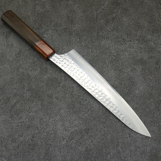 Yu Kurosaki Senko Ryu SG2 Hammered Gyuto  210mm Sandalwood (grey)(ferrule:Acrylic) Handle - Seisuke Knife