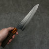 Yu Kurosaki Senko Ryu SG2 Hammered Gyuto  210mm Sandalwood (grey)(ferrule:Acrylic) Handle - Seisuke Knife - Slide 4