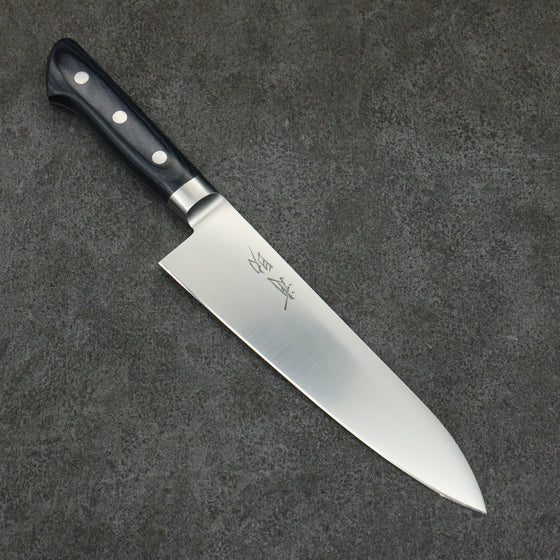 Seisuke Seiten Molybdenum Gyuto  180mm Navy blue Pakka wood Handle - Seisuke Knife