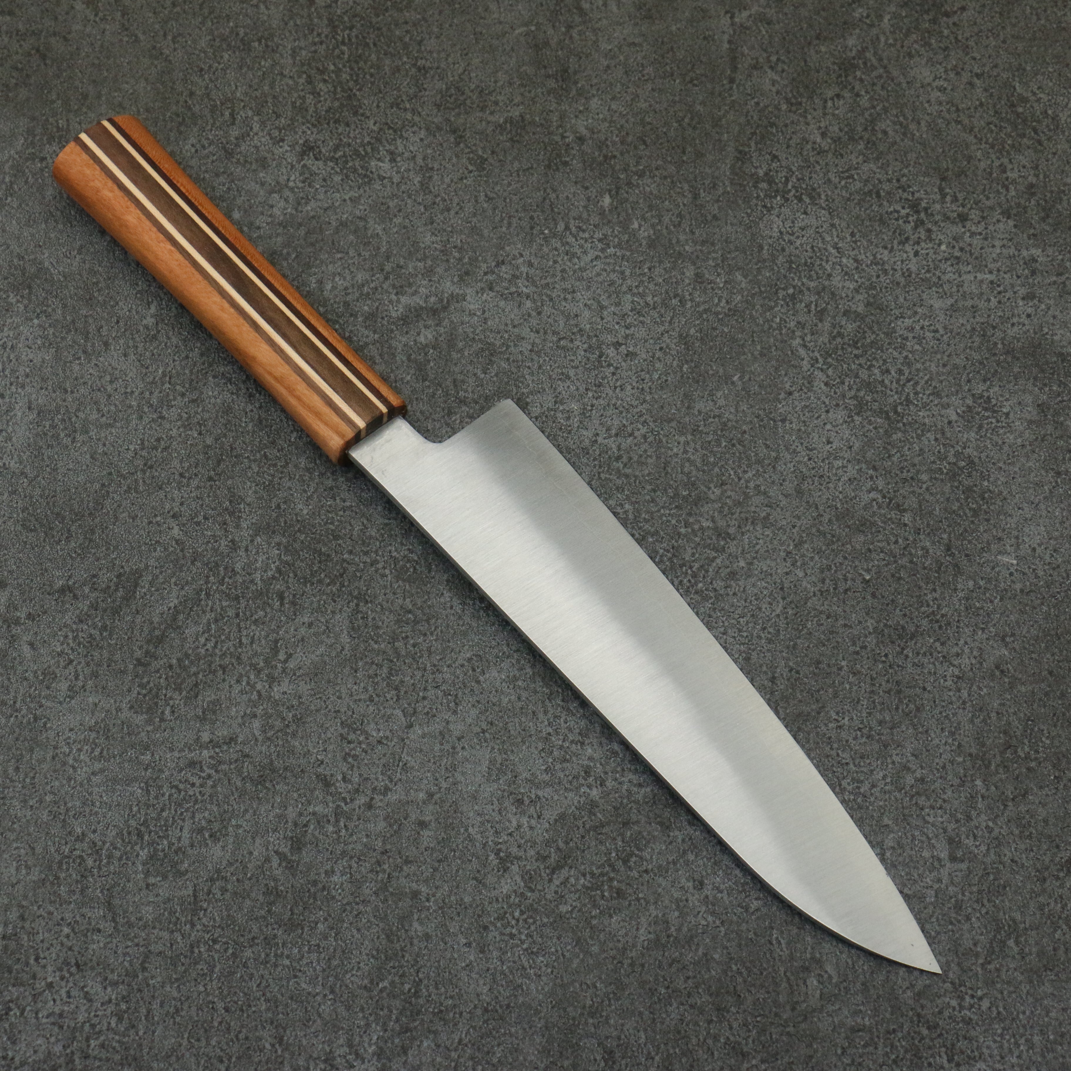 Shigeki Tanaka Majiro Silver Steel No.3 Gyuto  190mm Maple, Cherry, Walnut Handle - Seisuke Knife