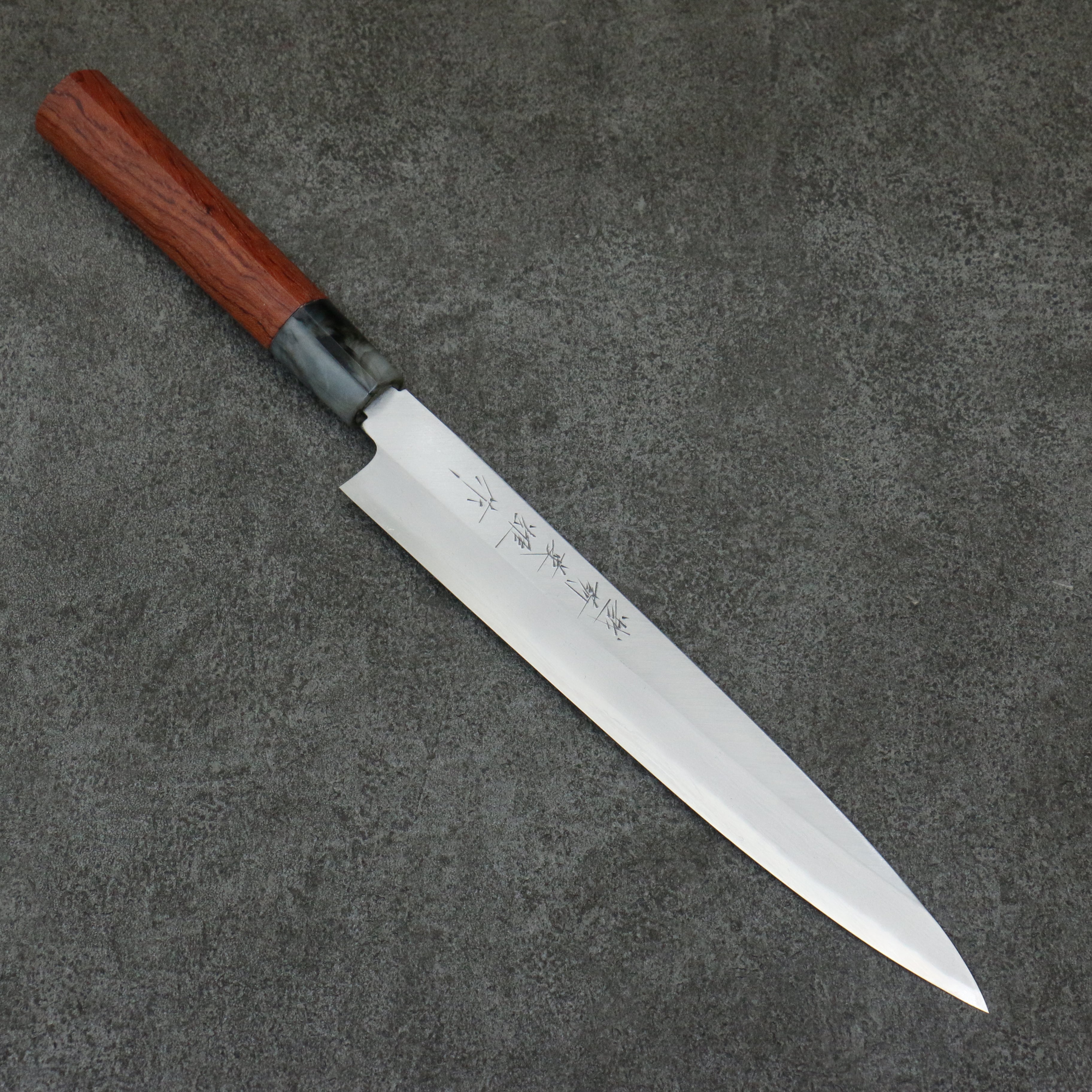Hideo Kitaoka Blue Steel No.2 Yanagiba  210mm Bubinga Handle - Seisuke Knife