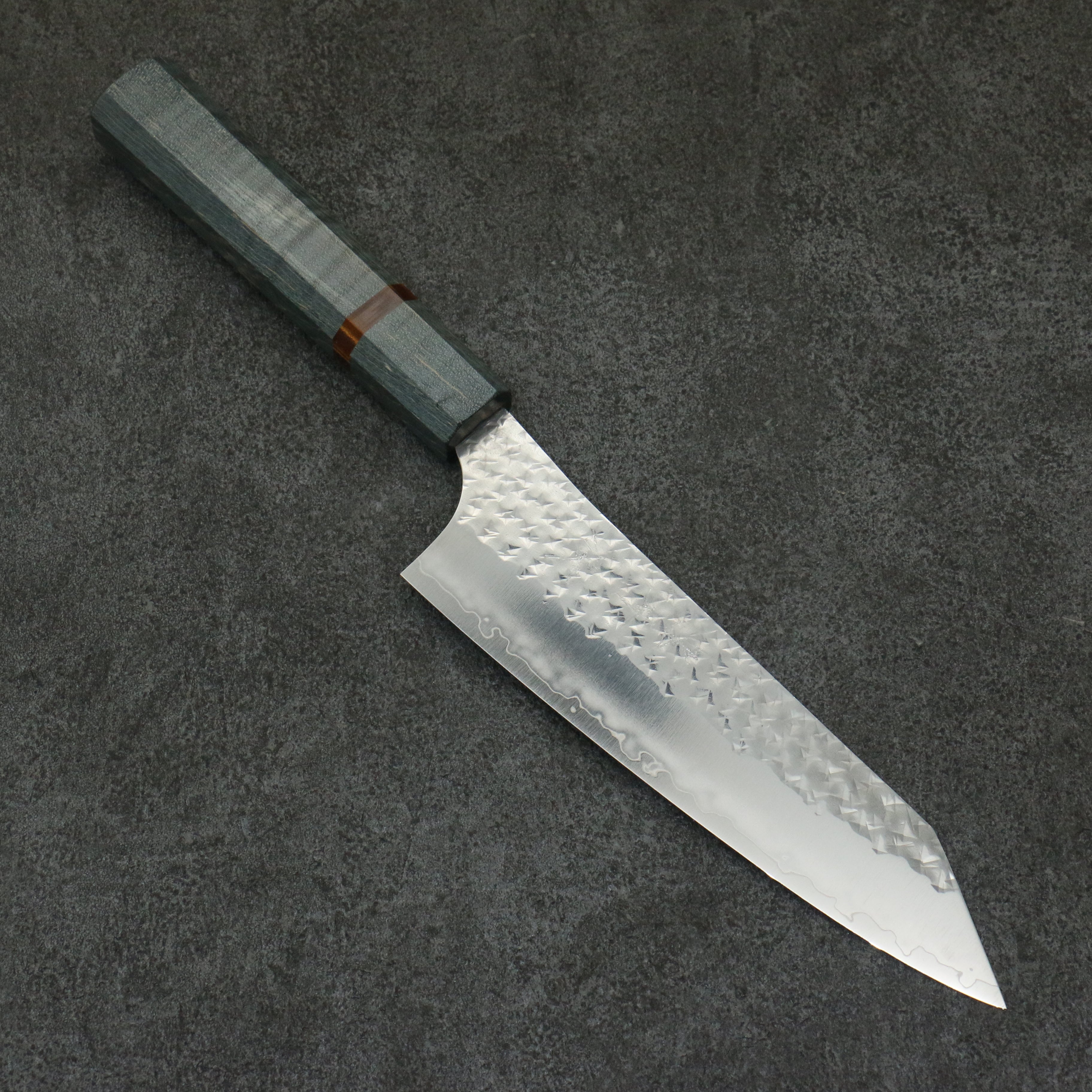 Yu Kurosaki Senko Ei SG2 Hammered Bunka 170mm Stabilized wood (With Acrylic Ring) Handle - Seisuke Knife