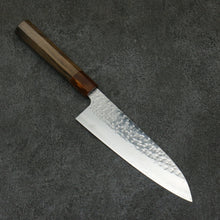  Yu Kurosaki Senko Ryu SG2 Hammered Small Santoku 150mm Sandalwood & Acrylic Handle - Seisuke Knife