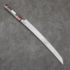 Sakai Takayuki Zangetsu Silver Steel No.3 Sakimaru Yanagiba  330mm Stabilized wood Handle with Sheath - Seisuke Knife - Slide 2