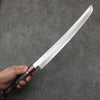 Sakai Takayuki Zangetsu Silver Steel No.3 Sakimaru Yanagiba  330mm Stabilized wood Handle with Sheath - Seisuke Knife - Slide 5