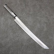  Sakai Takayuki Zangetsu Silver Steel No.3 Sakimaru Yanagiba  330mm Stabilized wood Handle with Sheath - Seisuke Knife