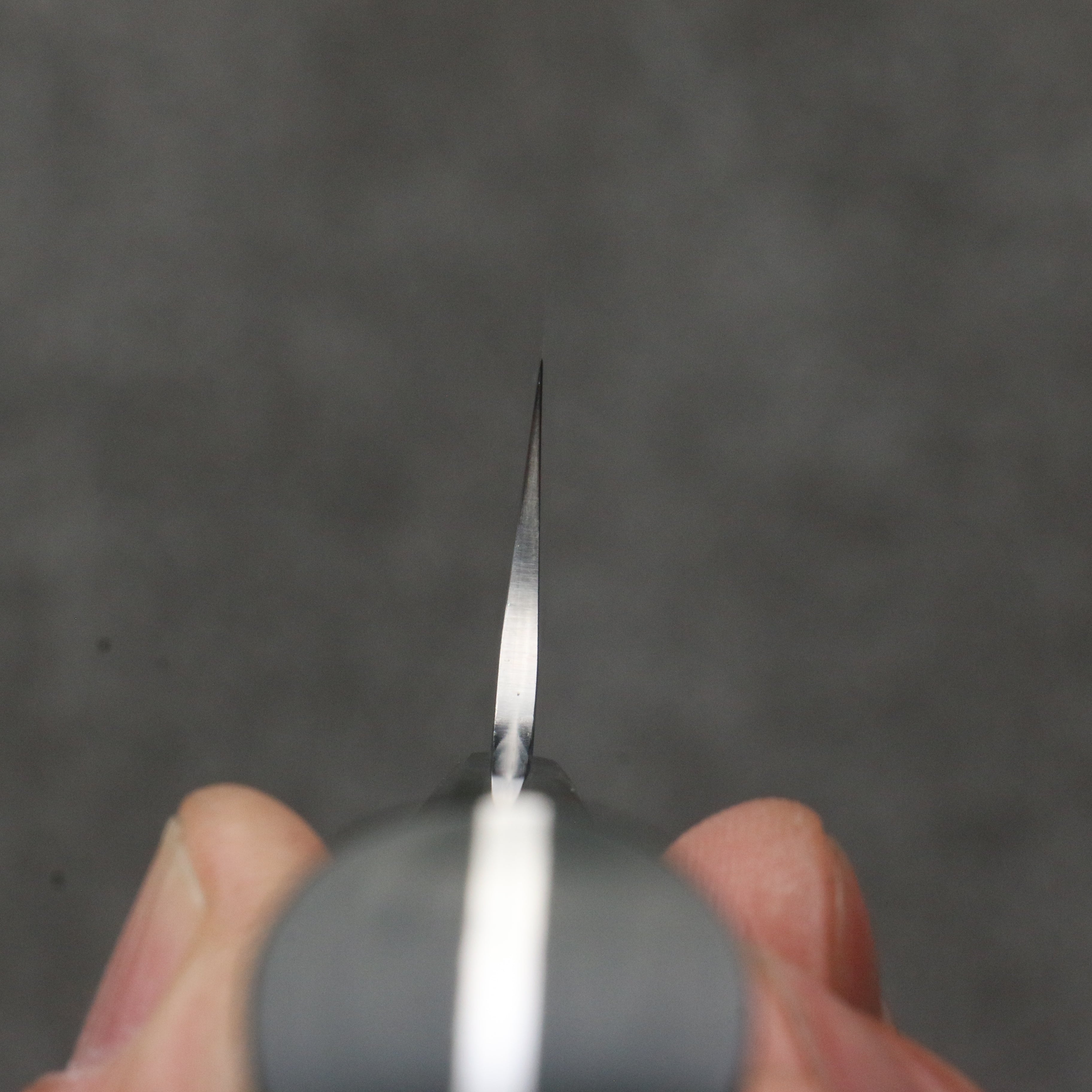 Takeshi Saji New Nomura Style SRS13 Hammered Petty-Utility  130mm Green Micarta Handle - Seisuke Knife