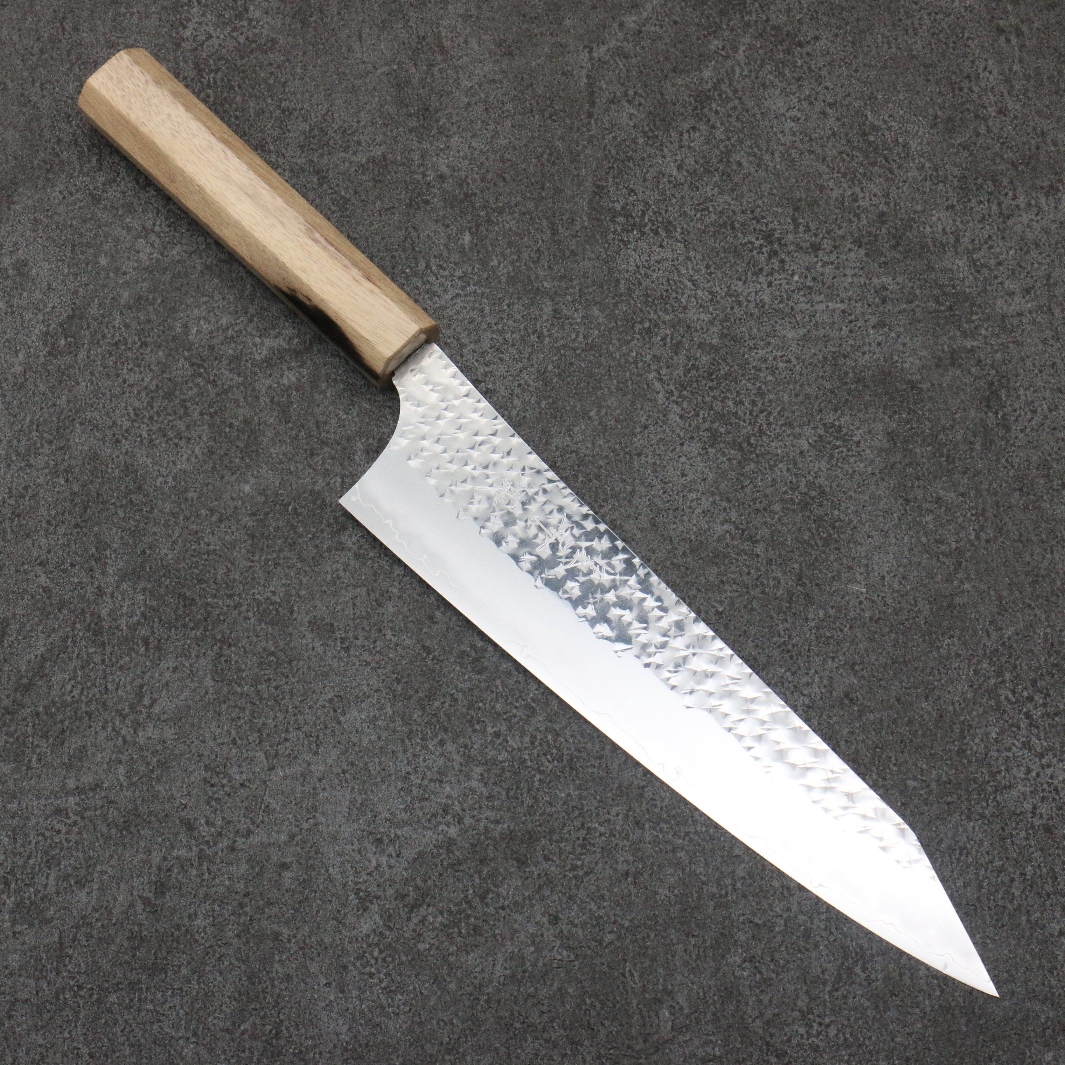 Yu Kurosaki Senko Ei SG2 Hammered Gyuto  210mm Black Persimmon Handle - Seisuke Knife