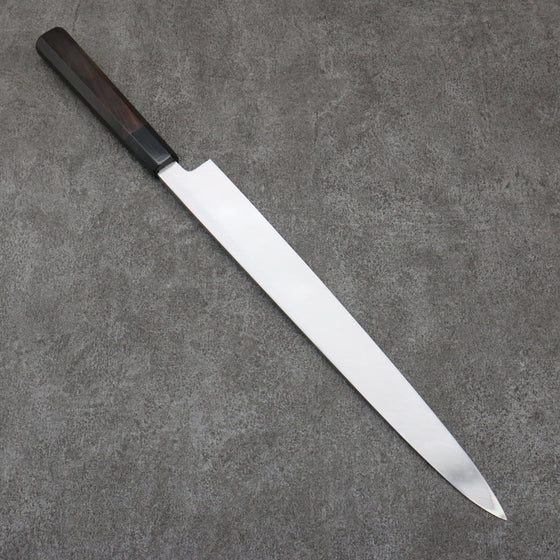 Tessen by Tanaka Tamahagane Yanagiba  315mm Ebony Wood Handle with Sheath - Seisuke Knife