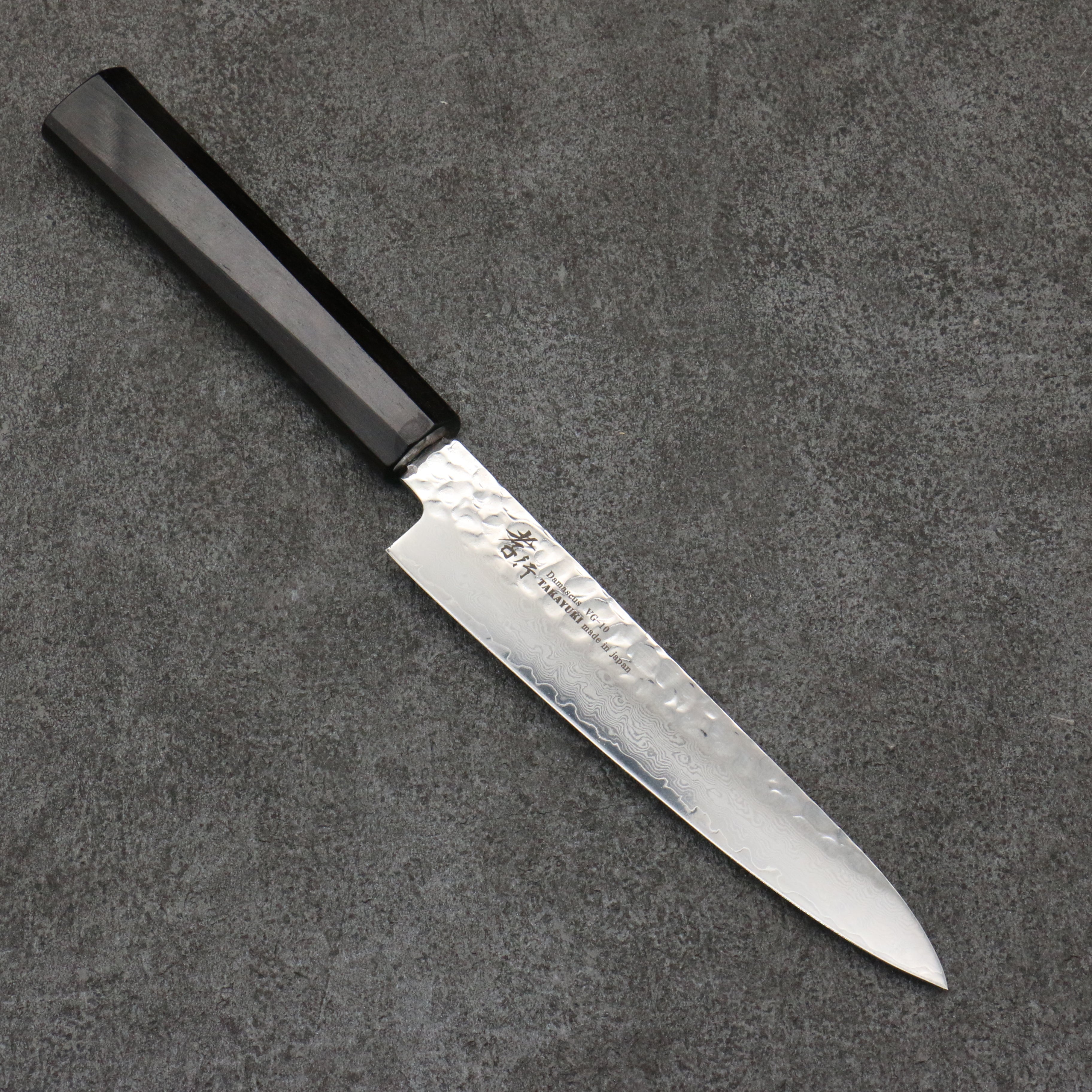 Sakai Takayuki VG10 33 Layer Damascus Petty-Utility 150mm Ebony Handle - Seisuke Knife
