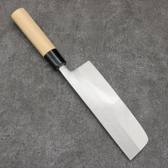 Nakaniida White Steel No.2 Migaki Polish Finish Nakiri  165mm Magnolia Handle - Seisuke Knife