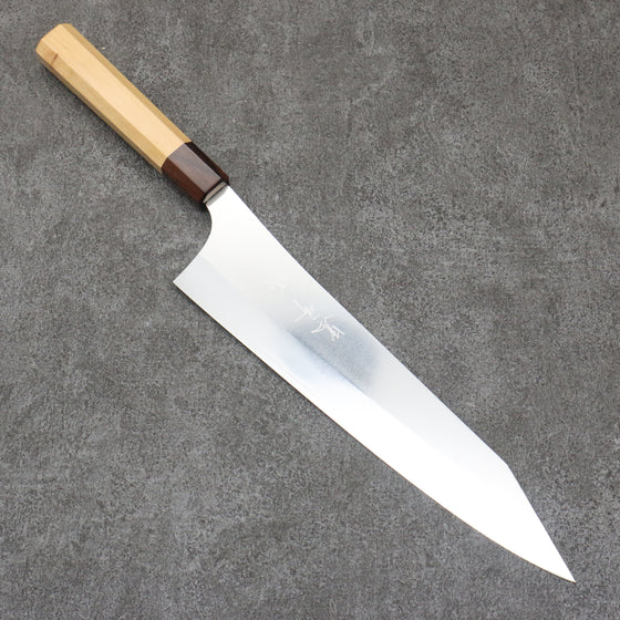 Yu Kurosaki New Gekko VG-XEOS Gyuto  240mm Aomori Hiba���(Ferrule: Brown) Handle - Seisuke Knife