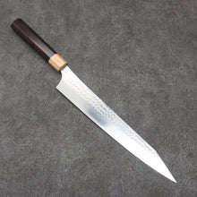  Yu Kurosaki Senko Ei SG2 Hammered Sujihiki  270mm Shitan (ferrule: White Pakka wood) Handle - Seisuke Knife