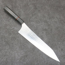  Yu Kurosaki Senko Ei SG2 Hammered Gyuto  240mm Stabilized wood (With Acrylic Ring) Handle - Seisuke Knife