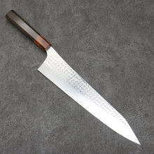  Yu Kurosaki Senko Ei SG2 Hammered Gyuto  270mm Sandalwood (grey)(ferrule:Acrylic) Handle - Seisuke Knife