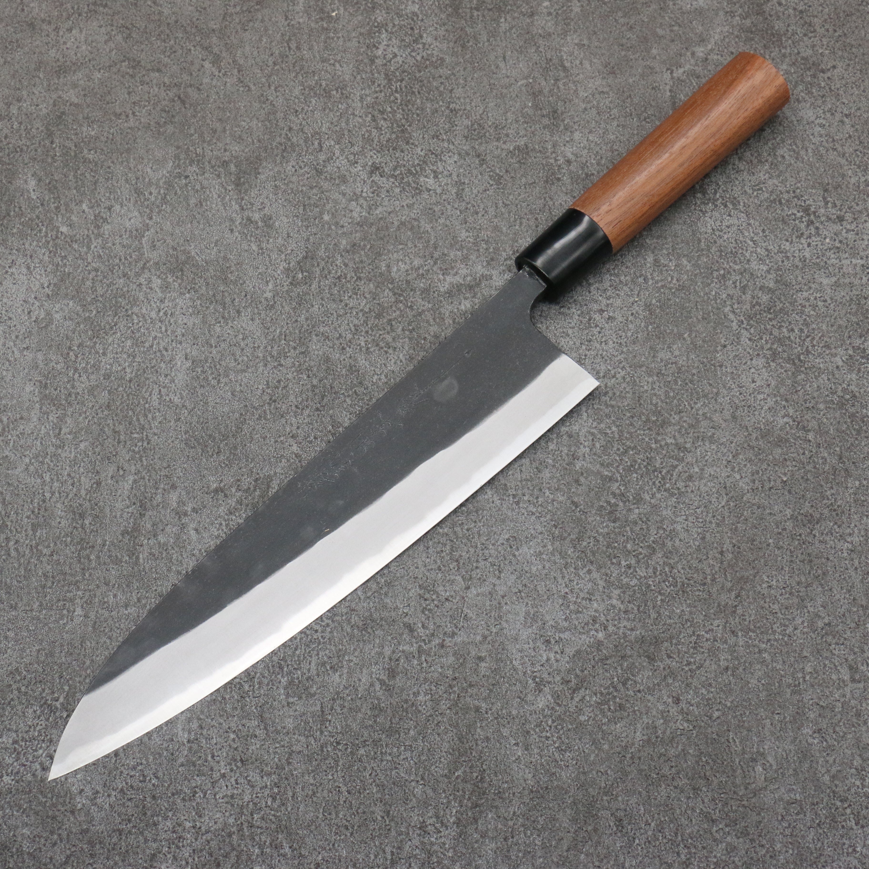 Nao Yamamoto Blue Steel Kurouchi Gyuto  240mm Walnut Handle - Seisuke Knife