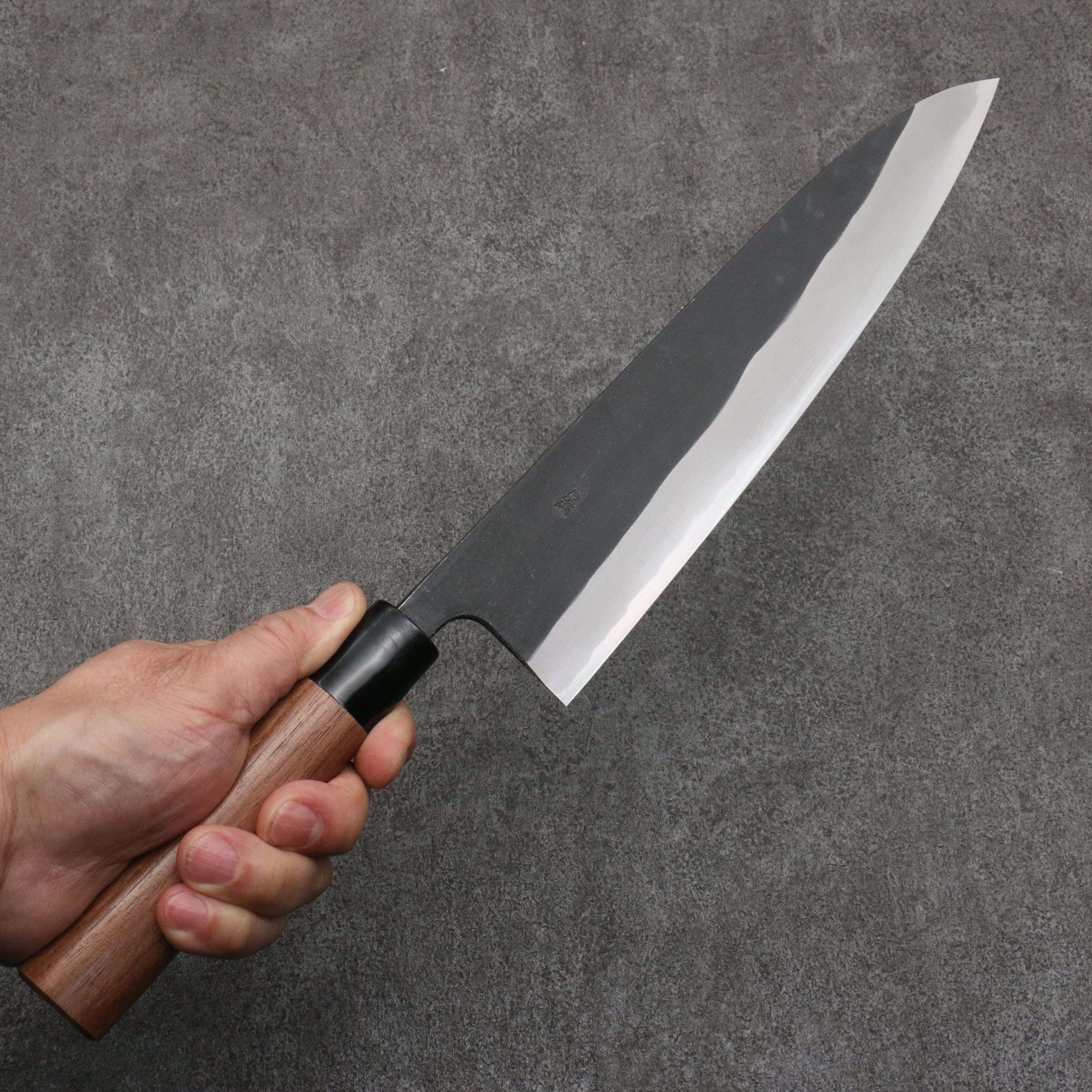 Nao Yamamoto Blue Steel Kurouchi Gyuto  240mm Walnut Handle - Seisuke Knife