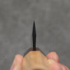 Fukube Shinbu Magomitsu Blue Steel No.2 Hammered Black Finished Deba  120mm Keyaki (Japanese Elm) Handle - Seisuke Knife