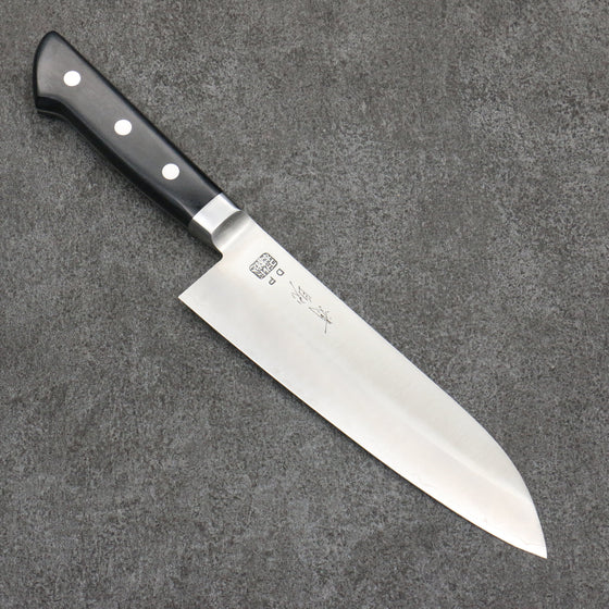 Seisuke VG1 Migaki Polish Finish Santoku  165mm Black Pakka wood Handle - Seisuke Knife